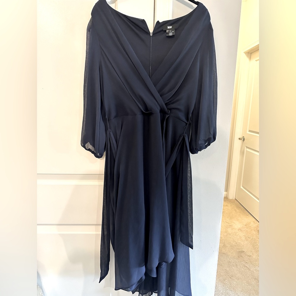 Calvin Klein Evening Dress. Dark Navy. Excellent condition.